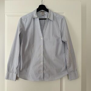 H&M Cream and Black Striped Shirt